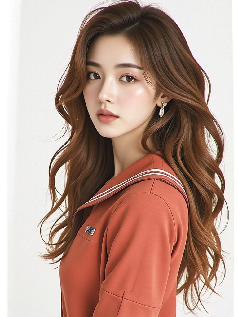 Crimson sailor suit image