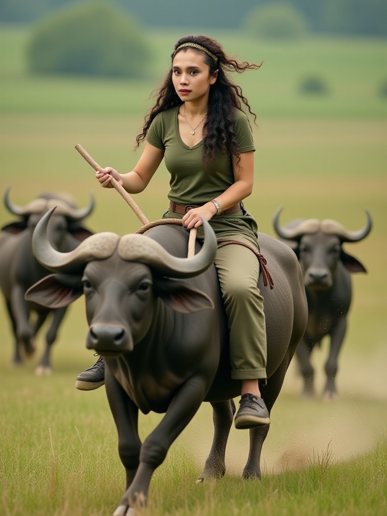 Shepherding cows image