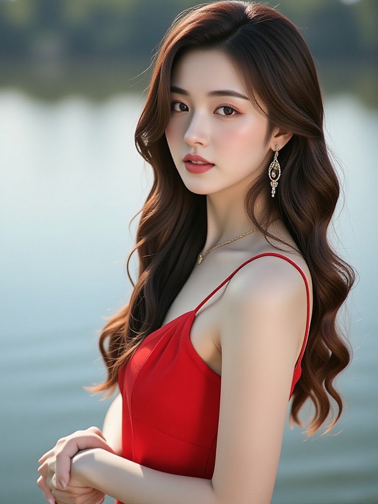 Lakeside Red Dress image