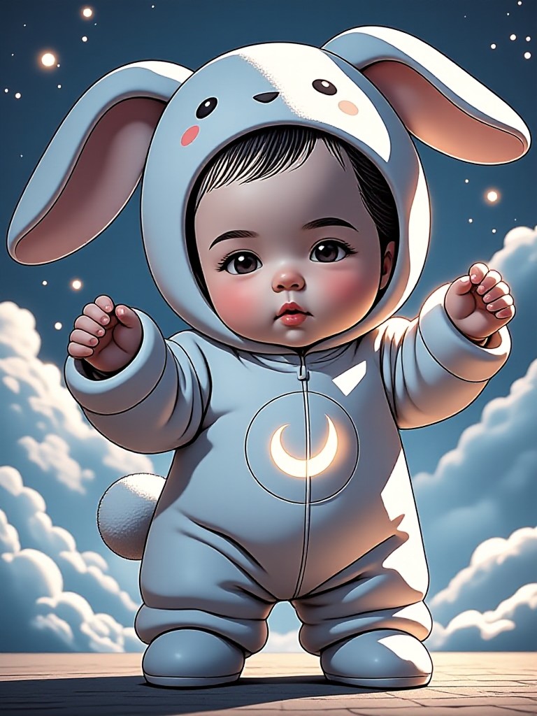 MoonBunny Baby: Glow Beneath the Stars image