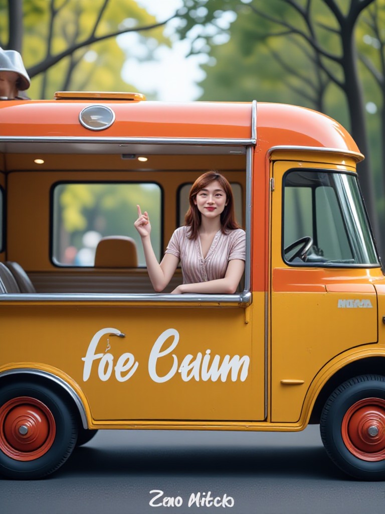 [video] The cute ice cream truck has arrived image