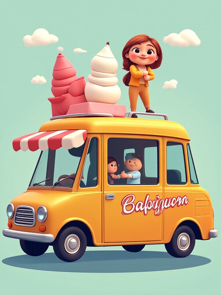 [video] Cute ice cream truck image