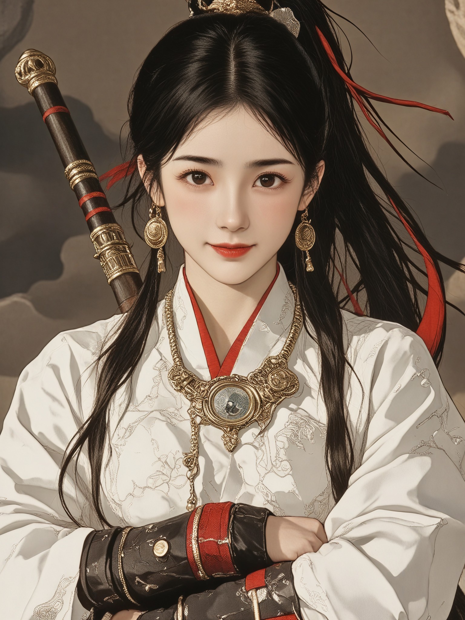 Female swordsman image