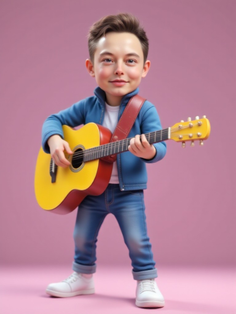 boy playing electric guitar(Video) image