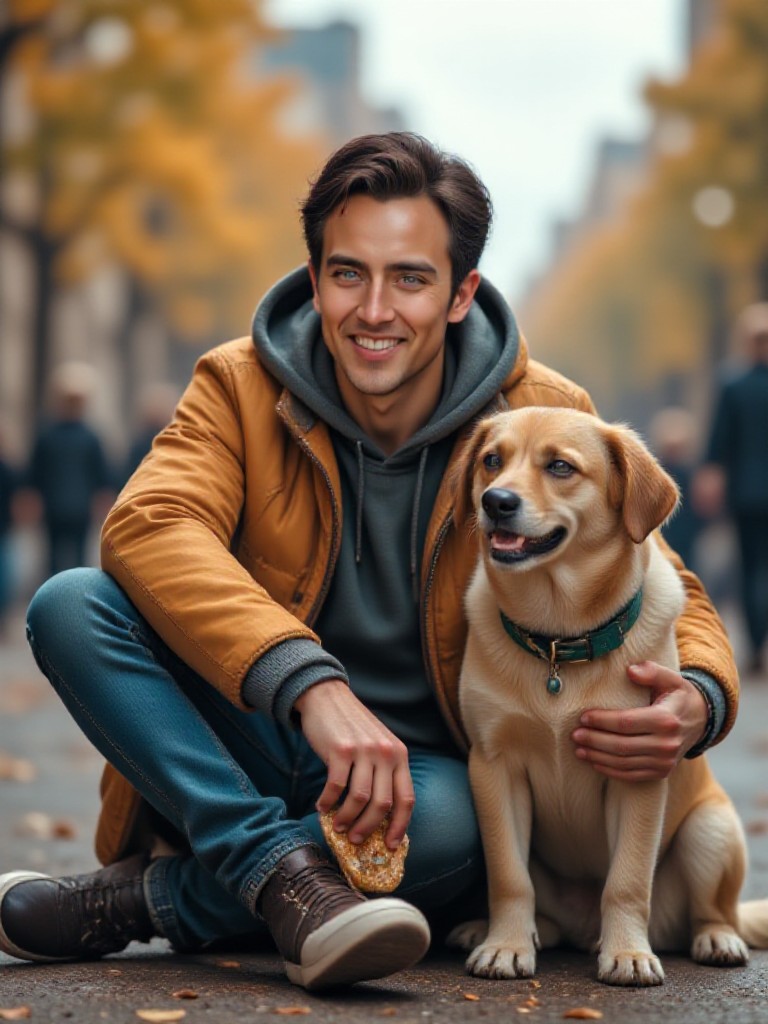 📸  The warm time of autumn afternoon 🍂🐶/ Warm autumn afternoon(Video) image