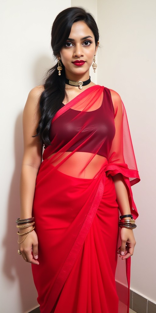 AI Sexy saree Image(remix) image