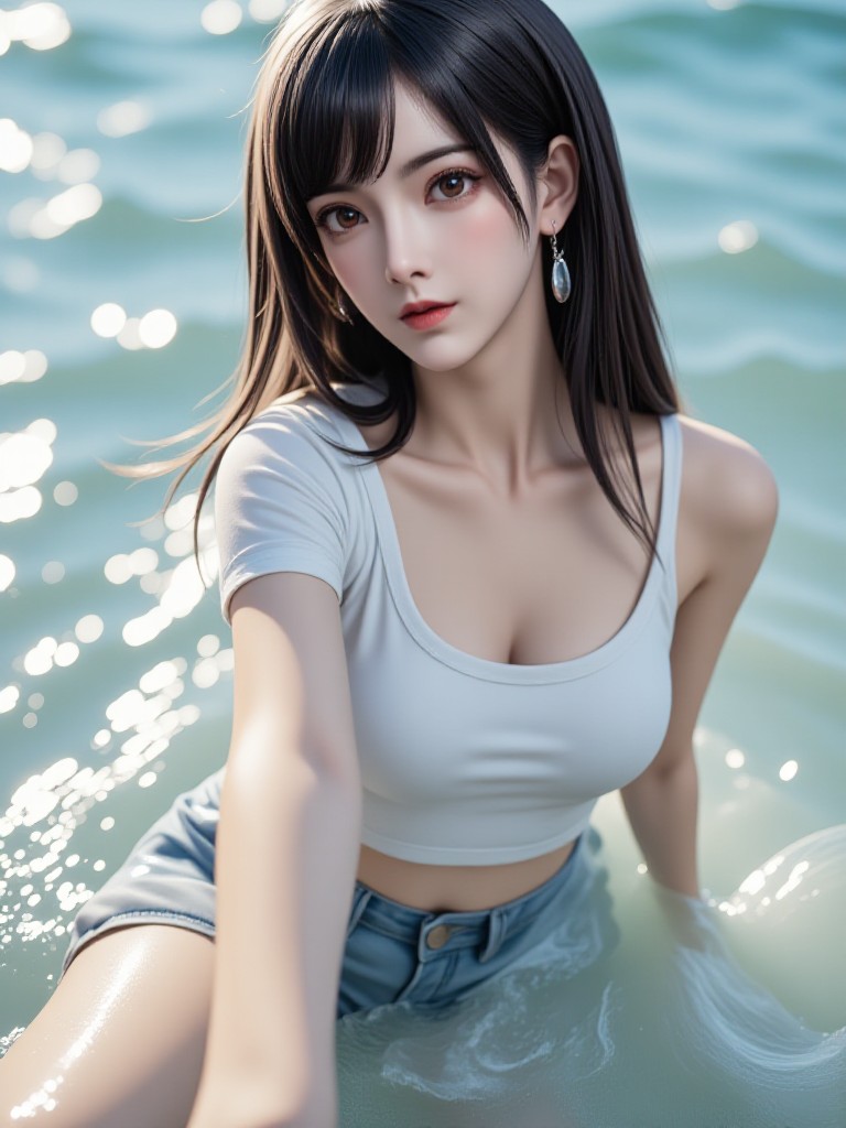 Sparkling Water Splash. Summer Shutter image