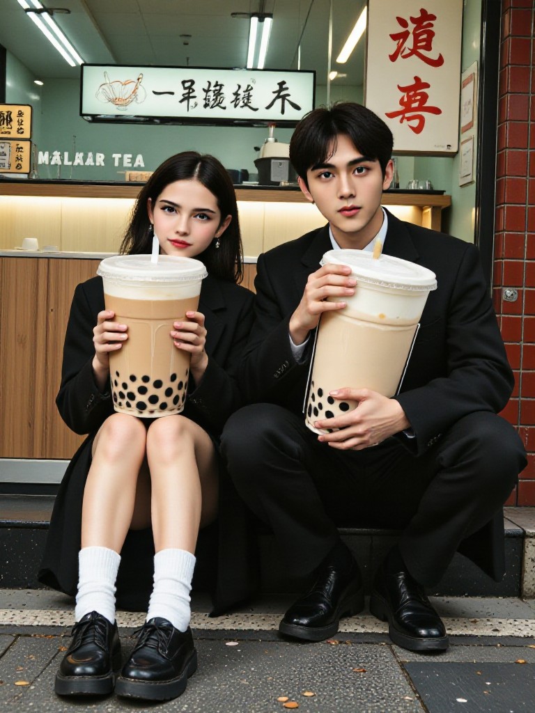 Bubble Tea Couple image