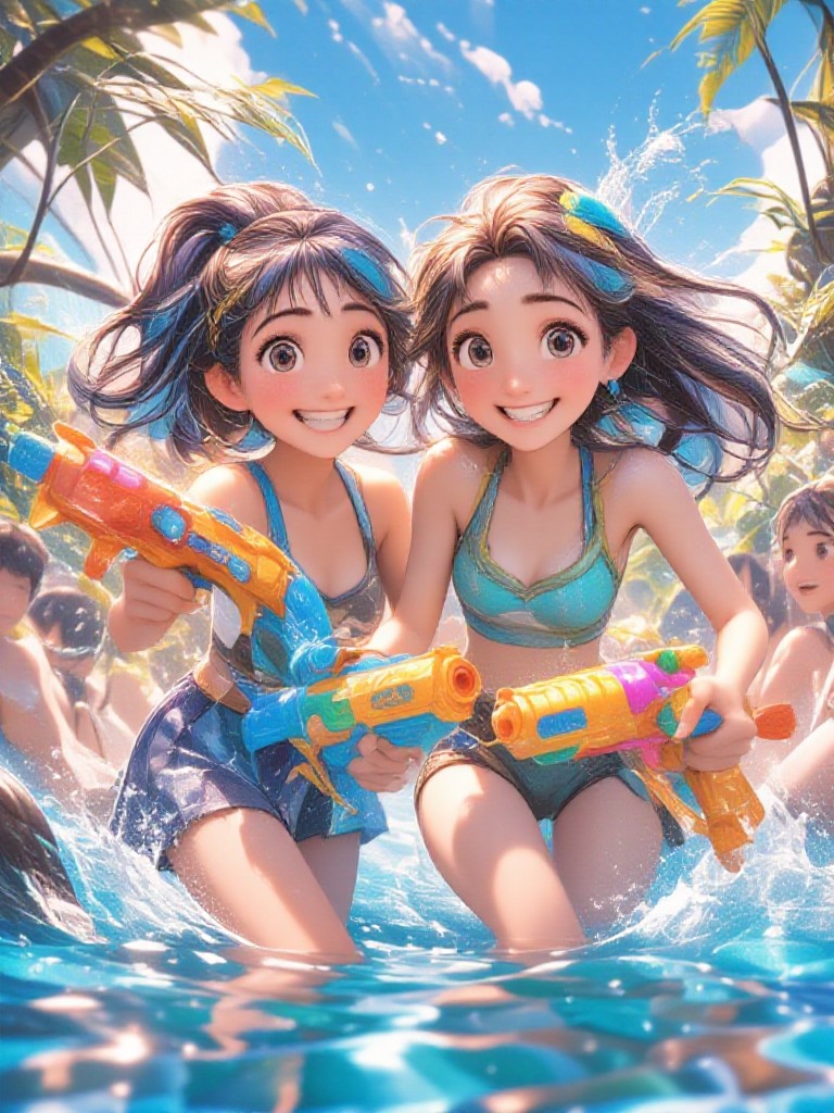 Summer is all about playing in the water~~~ image