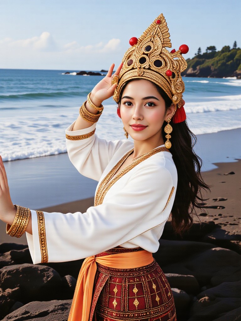 Dancing on the beach V2 image