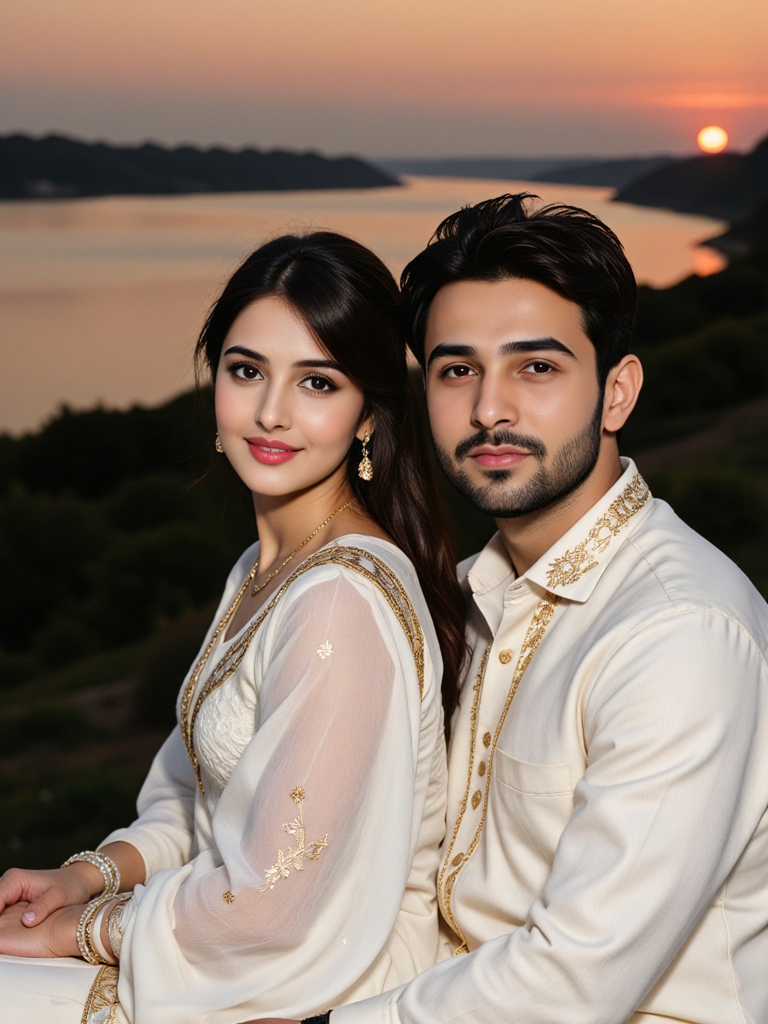 Couple by the river P2 image