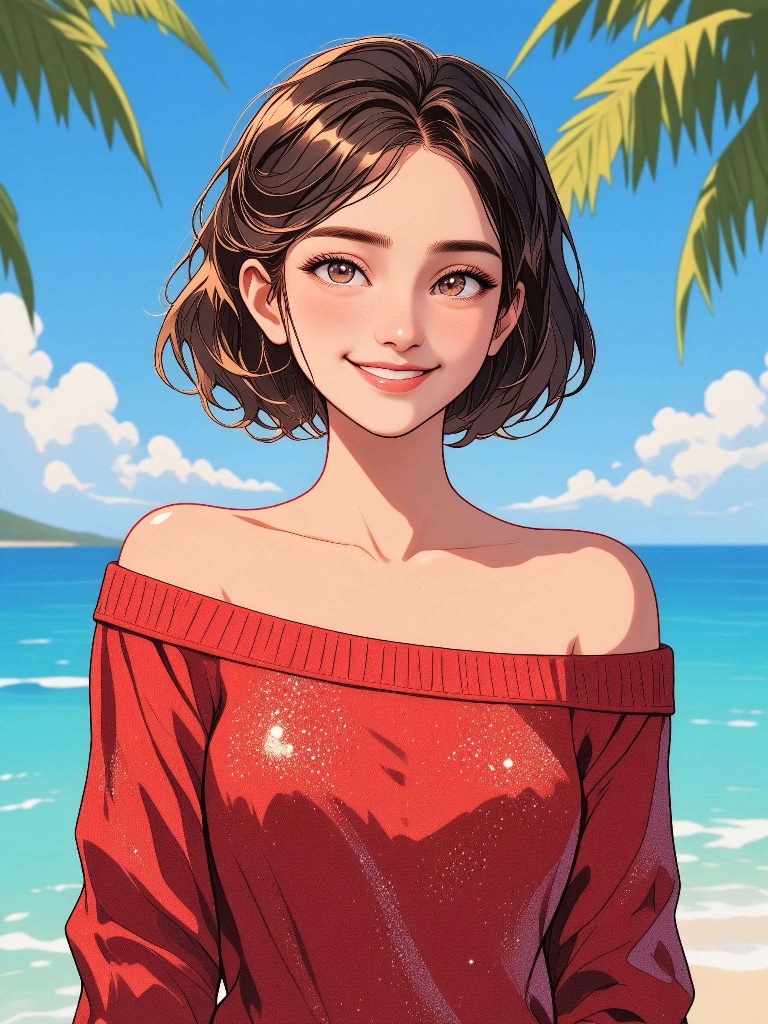 Short-haired beauty image