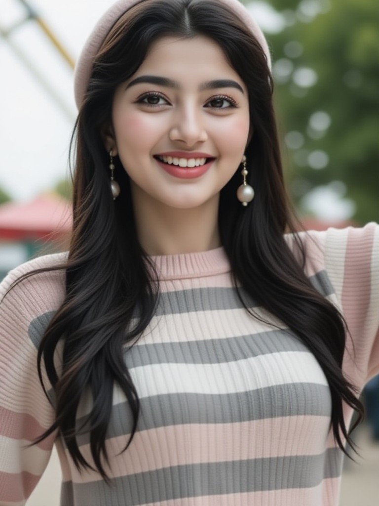 Pink beret girl(remix) image