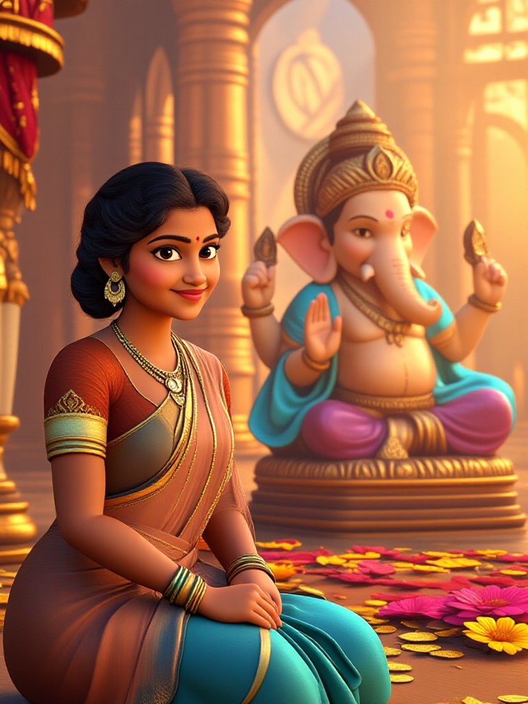 Prayer for the Elephant-headed God Festival image