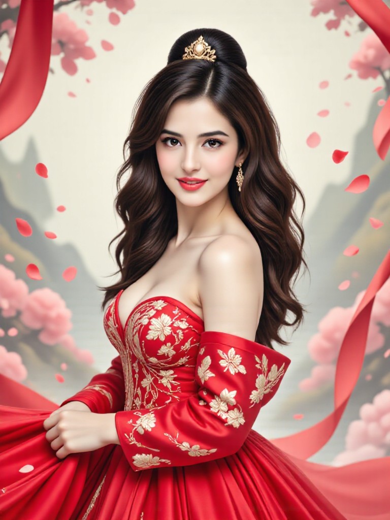 Red Wedding Dress image