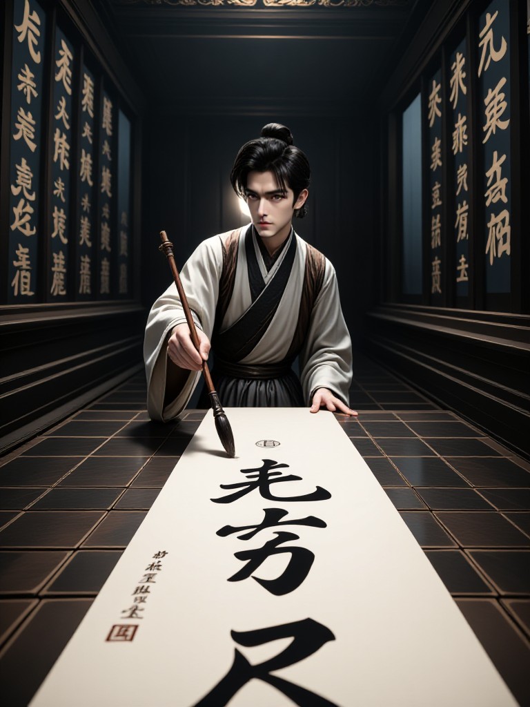 AI Animated version of "Ink Heart Book Soul. Endless" | Master - Ancient Ink Scholar image