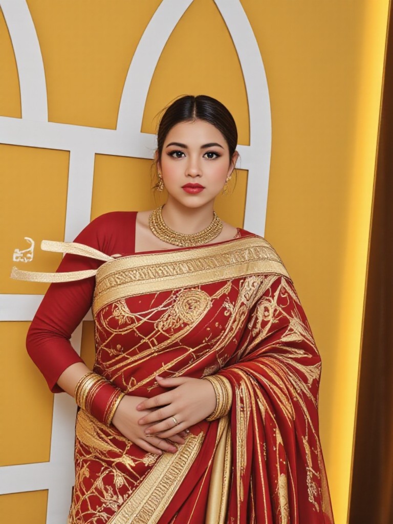 Beautiful woman in green(remix) image