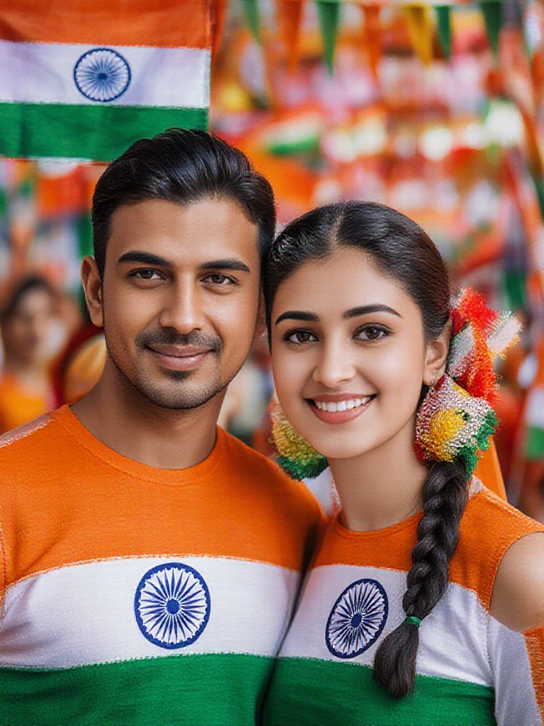 Independence Day of India-kiss image