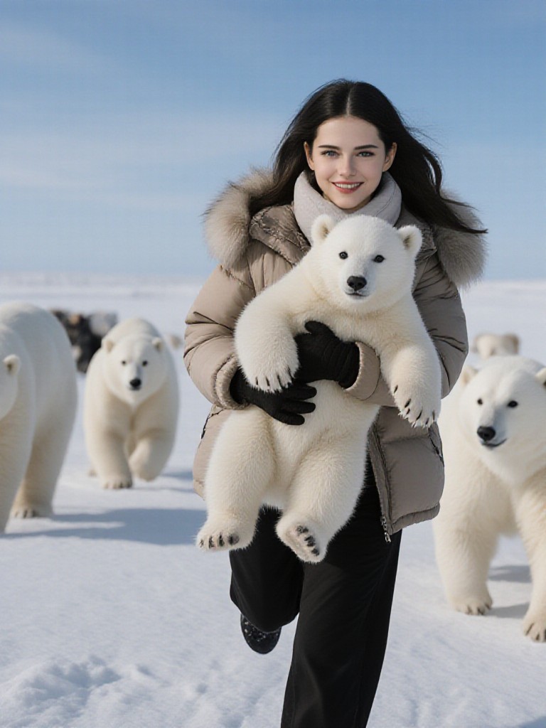 Run! I stole a baby bear! image