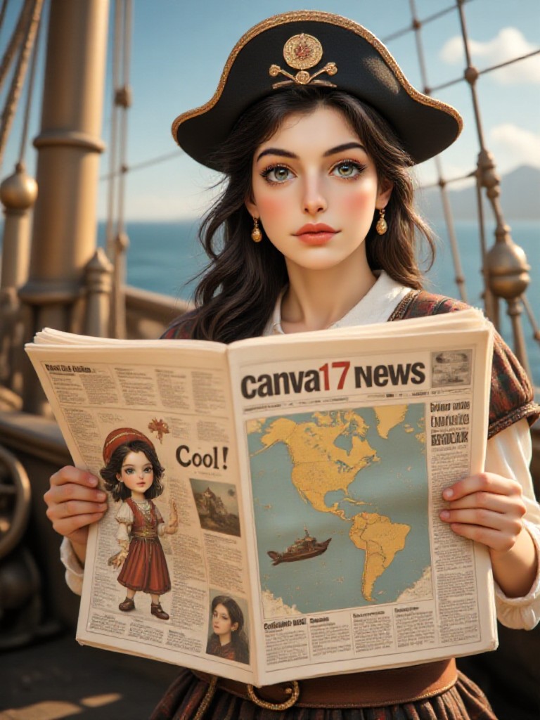 The little captain in fairy tales can also make headlines on the front page 🗞️⚓ image