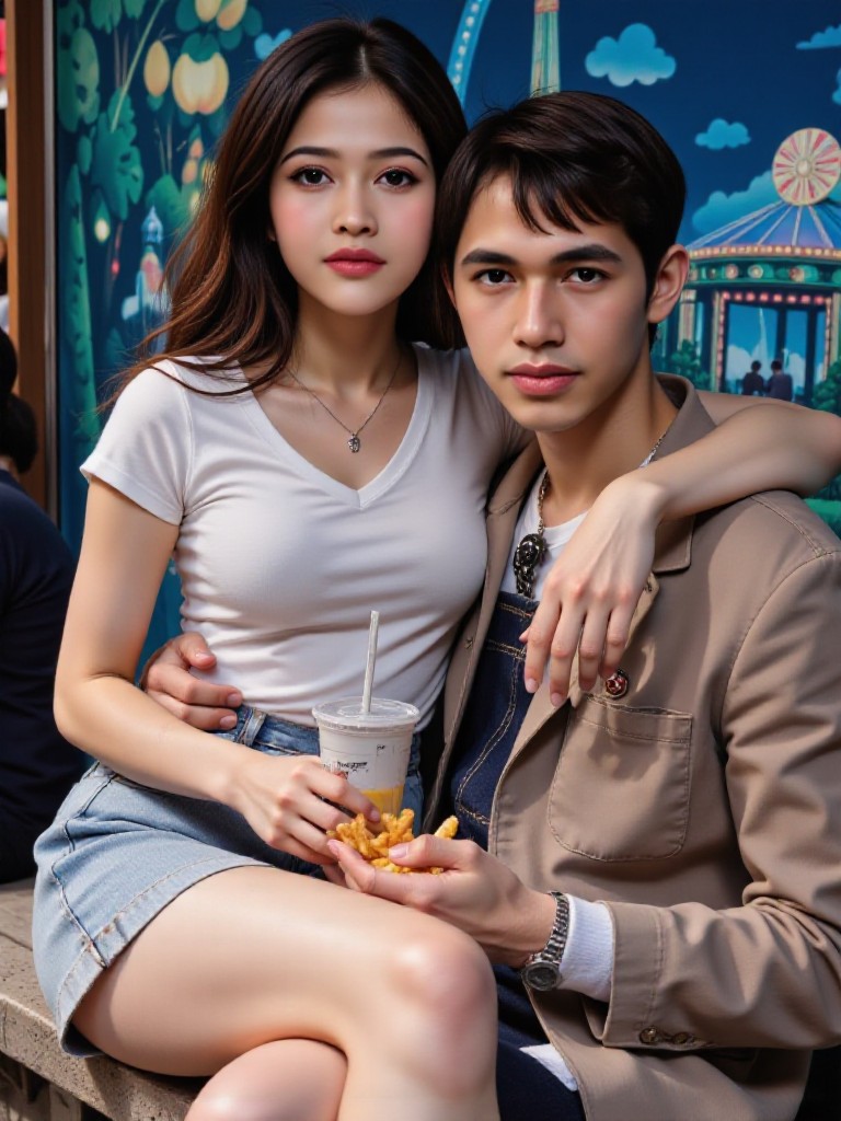 Romantic couple (remix) image