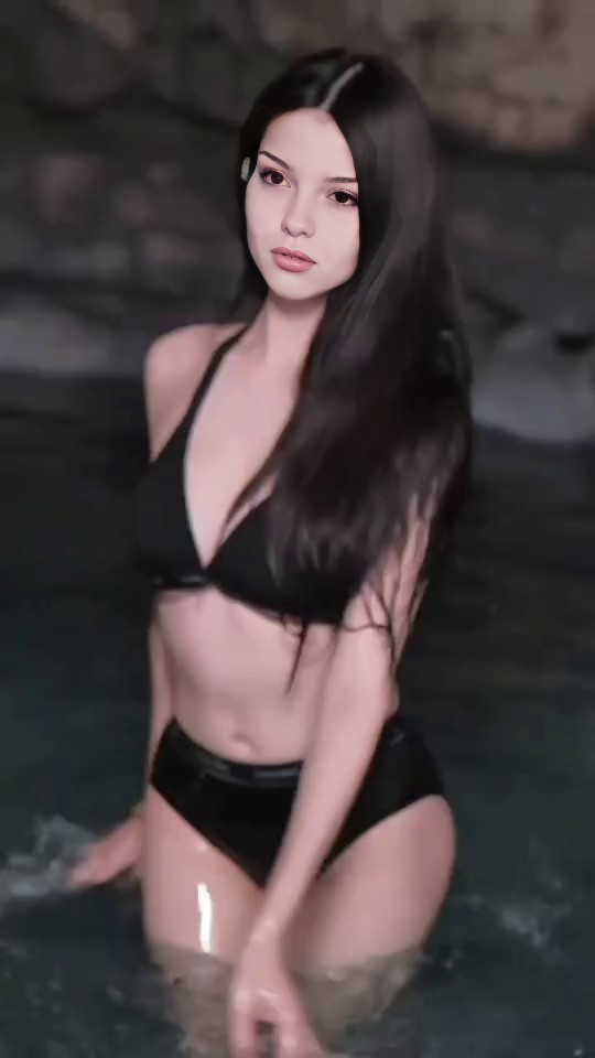 Sexy Bikini Girl in black image