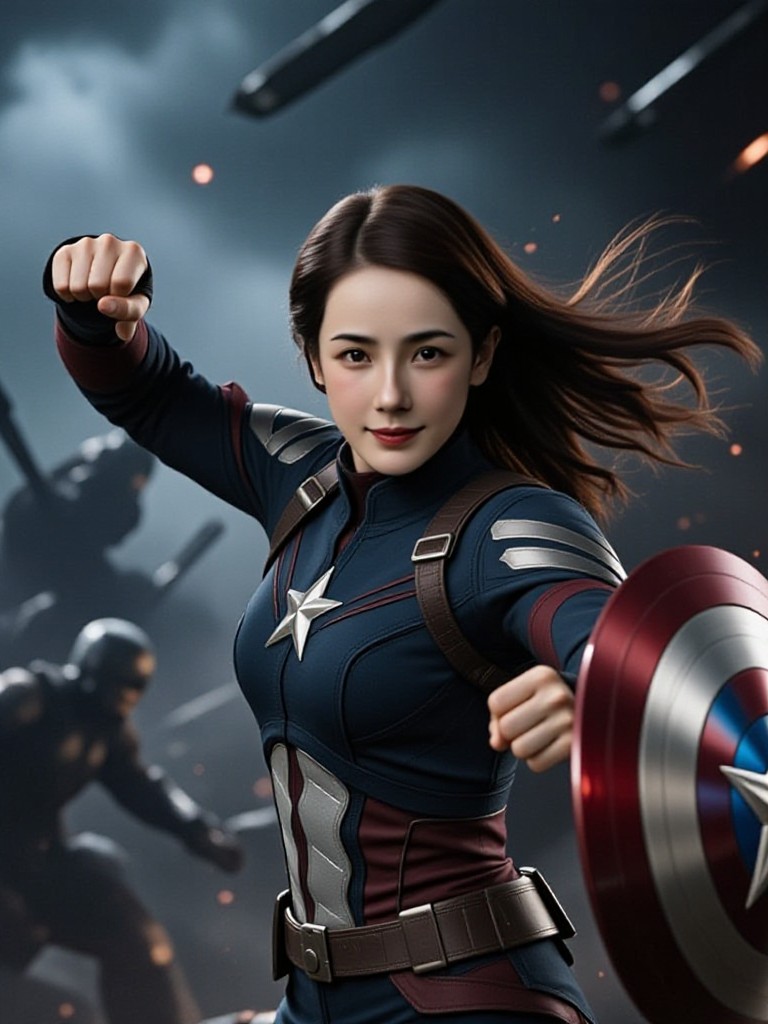 Female Captain America image