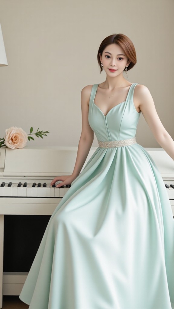 Lady of piano (remix) image