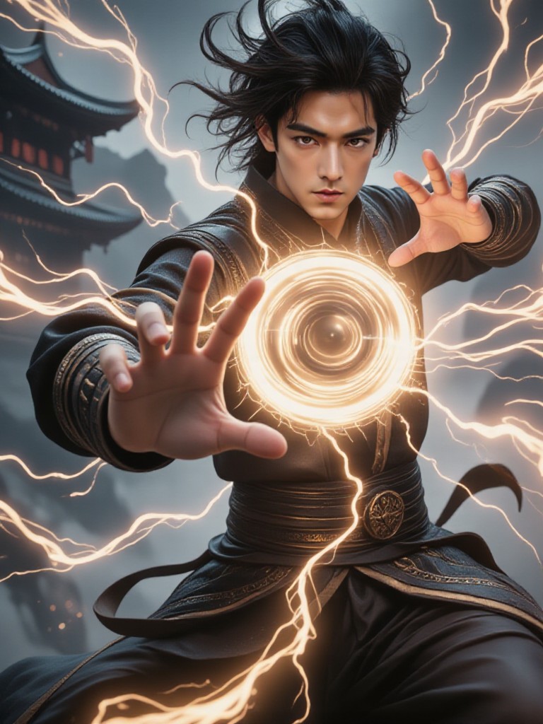AI Animated version - Thunder Returns to the Origin - Electric Heart image