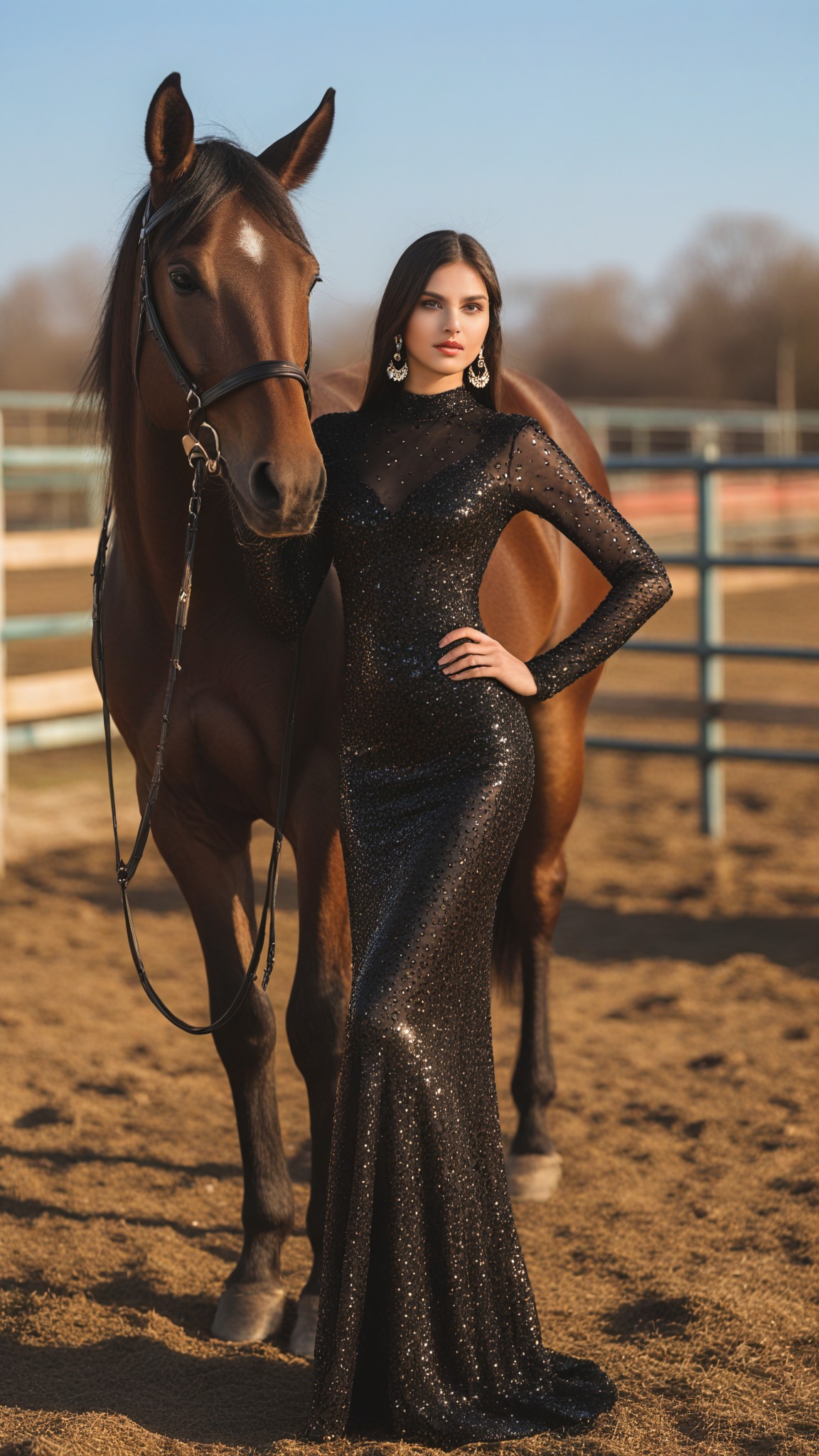 The tall, elegant model image