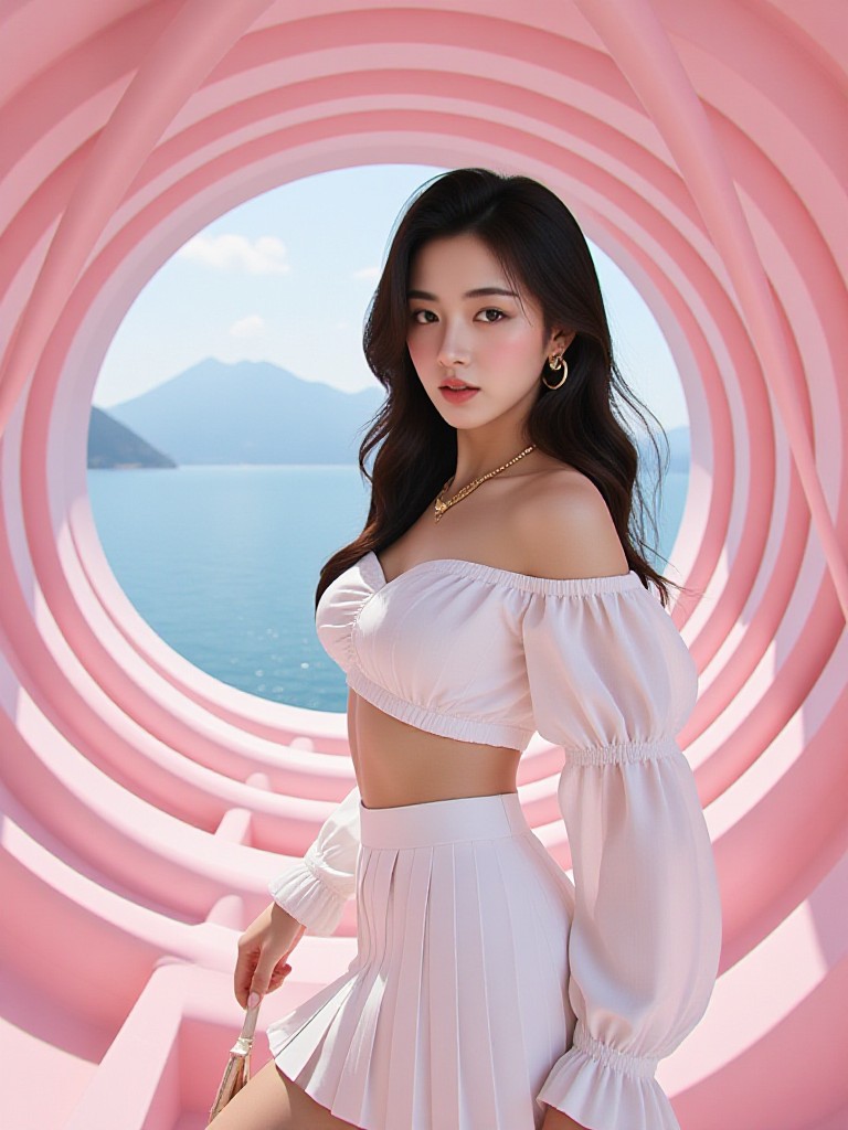 Concentric Circle Art Installation image