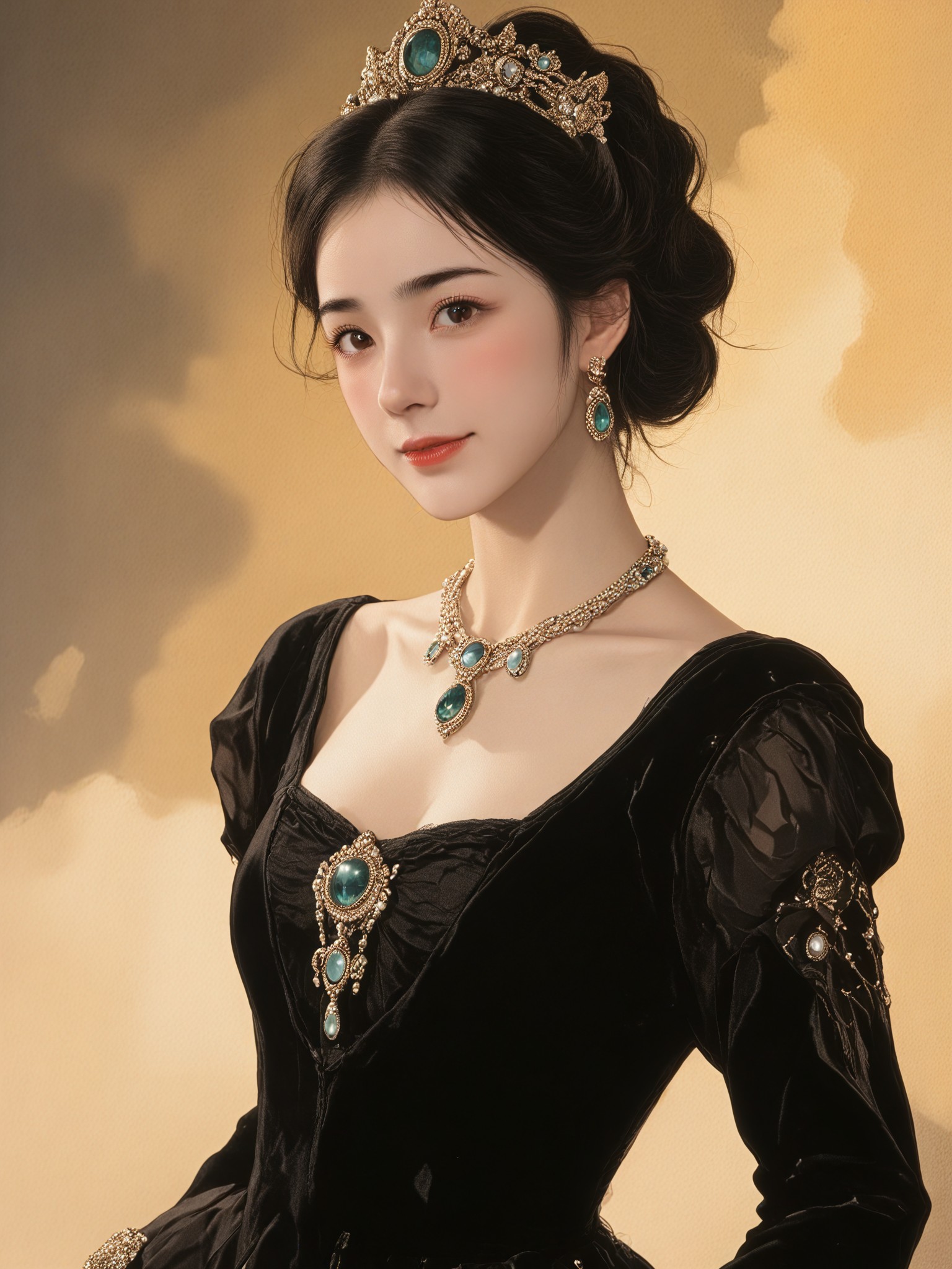 Black princess dress image