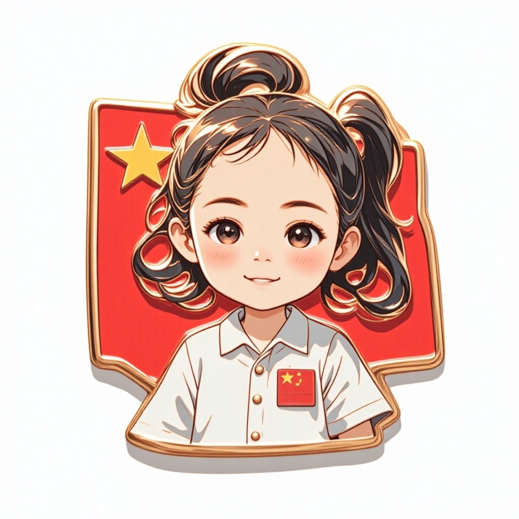 Chinese Flag Badge image