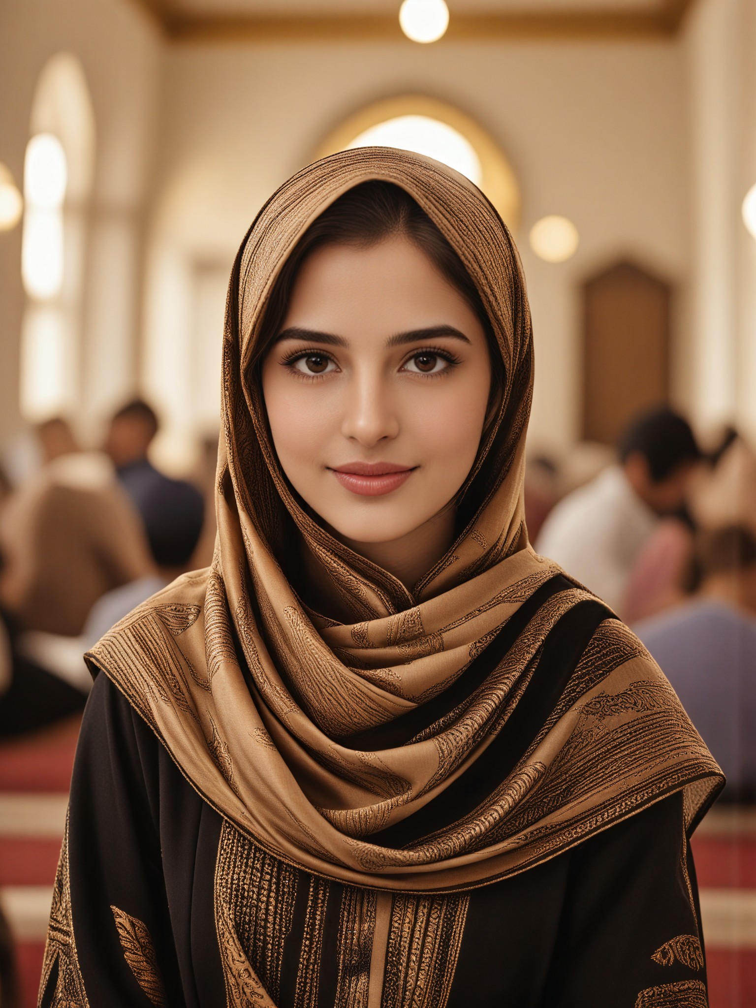 People praying during Maulid Nabi image