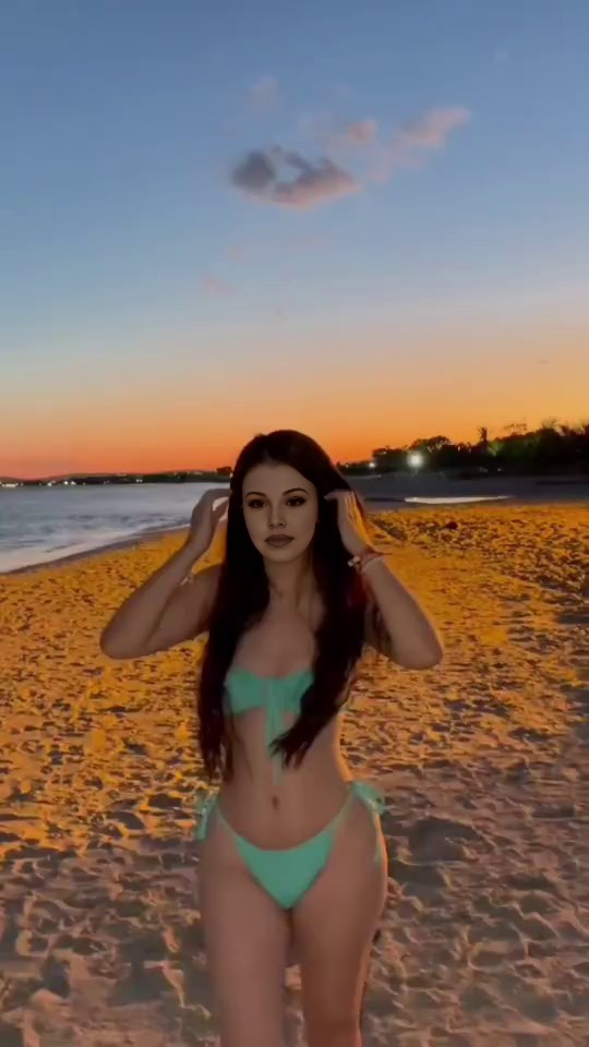 Seaside, Sunset, Bikini Beauty image