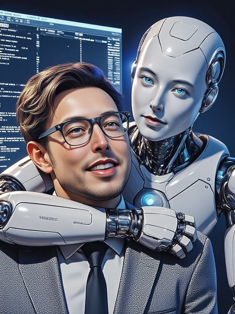 me and my AI ROBOT image