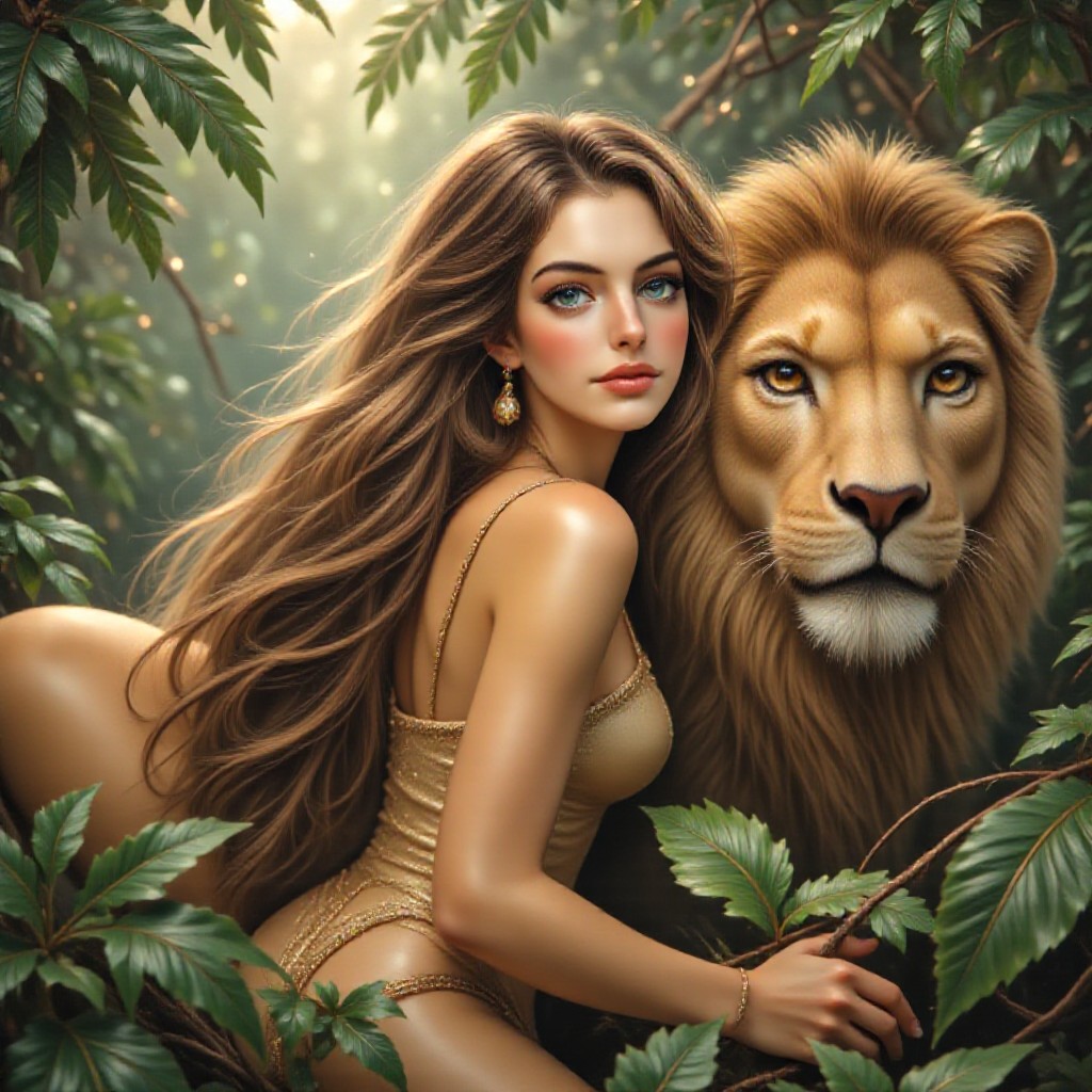 Beauty and Lion/ Beauty and the Lion image