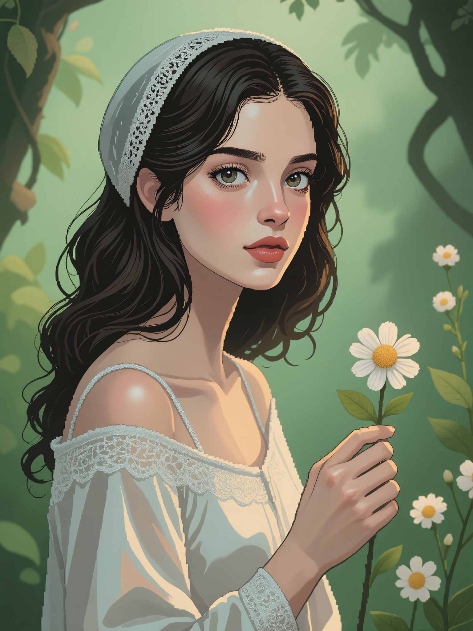 Rural style girl image