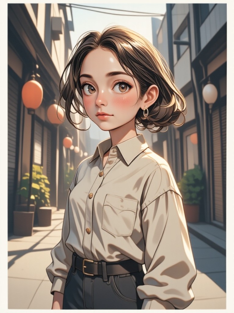 Cartoon Polaroid image