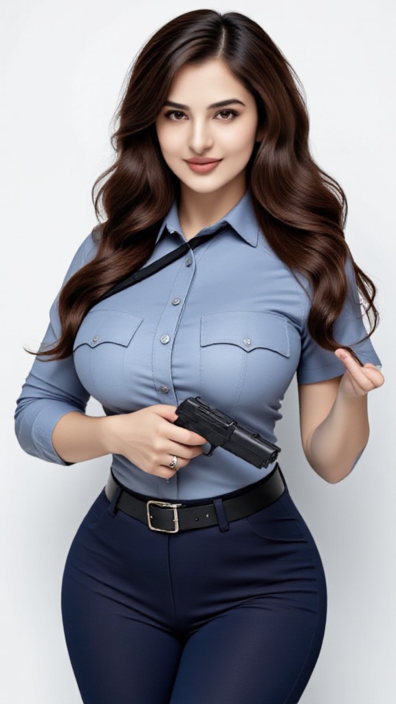 Sexy female police officer image