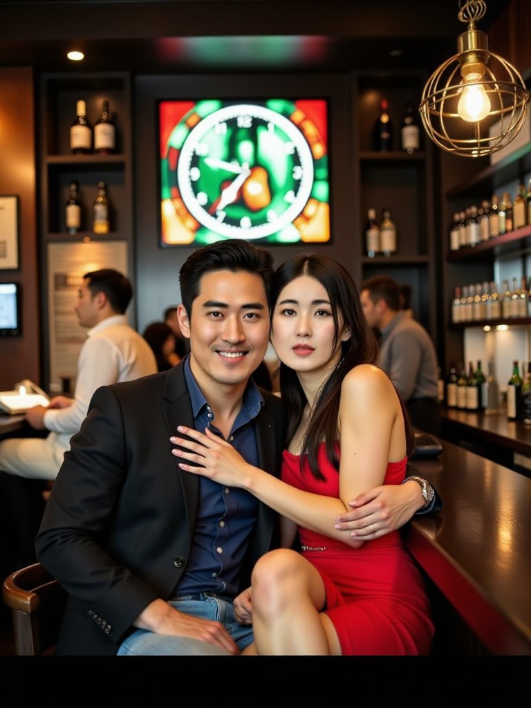Couple in bar image