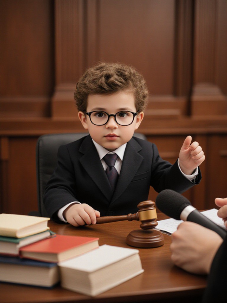 Turn into a baby lawyer being interviewed-6 image
