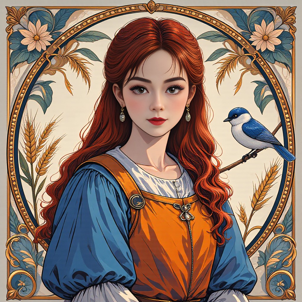 European Art Nouveau Portrait image