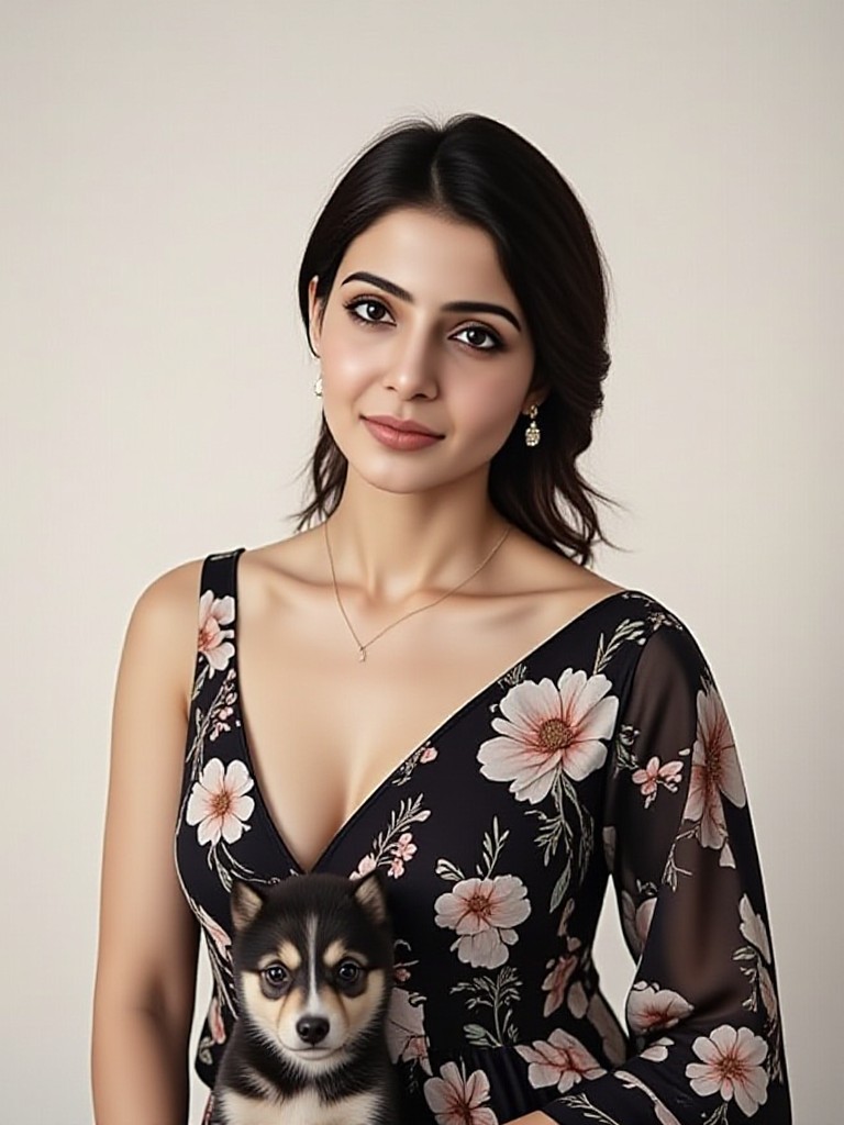 Beauty and dog image