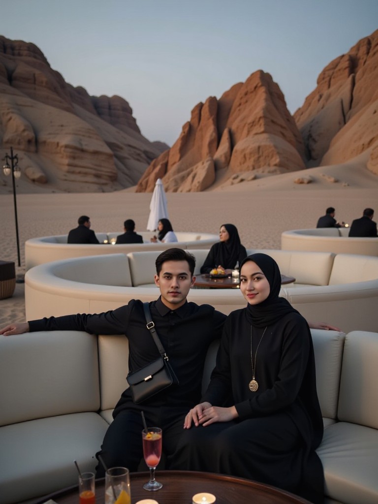 Muslim couple (remix) image