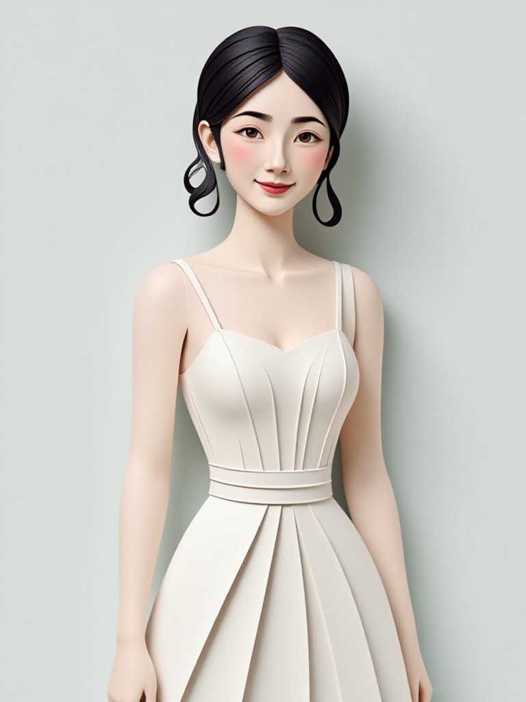 Layered paper device style image