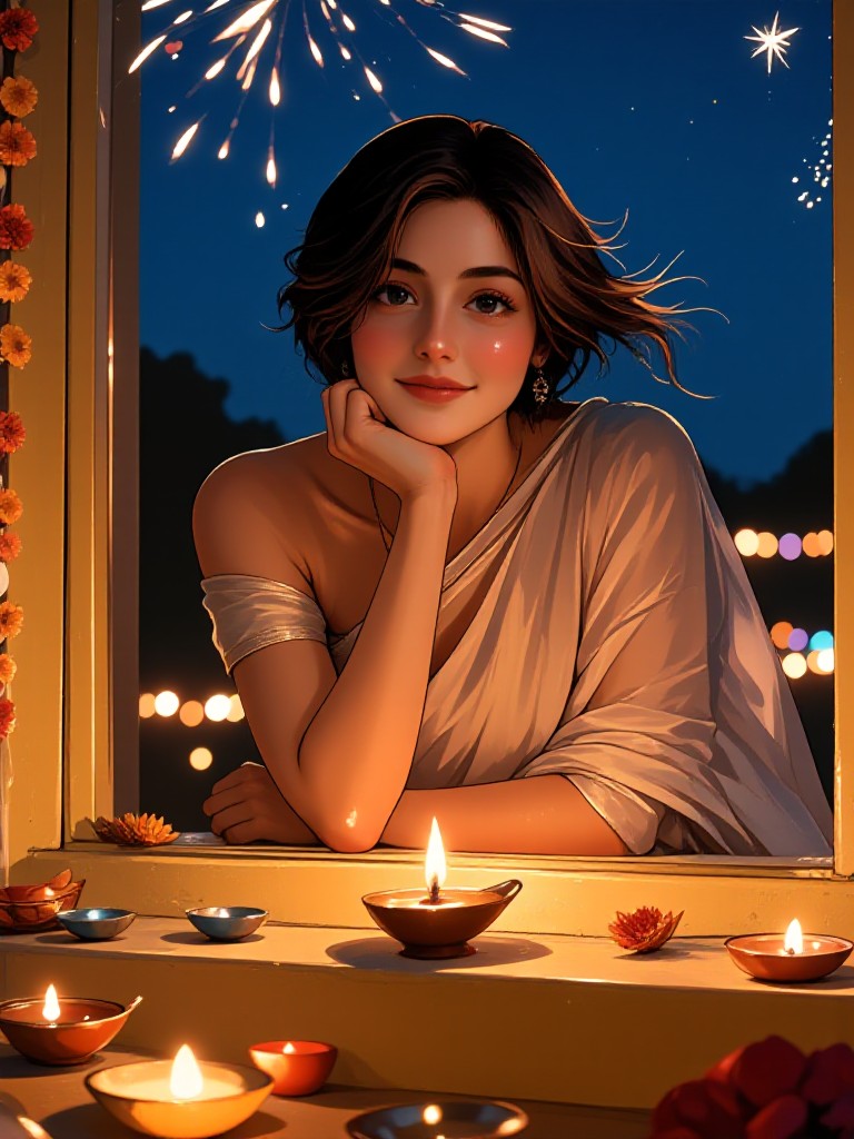 Oil lamp on the windowsill - v2 image