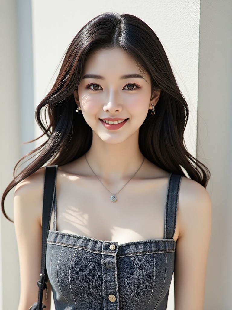 Iron gray denim suit image