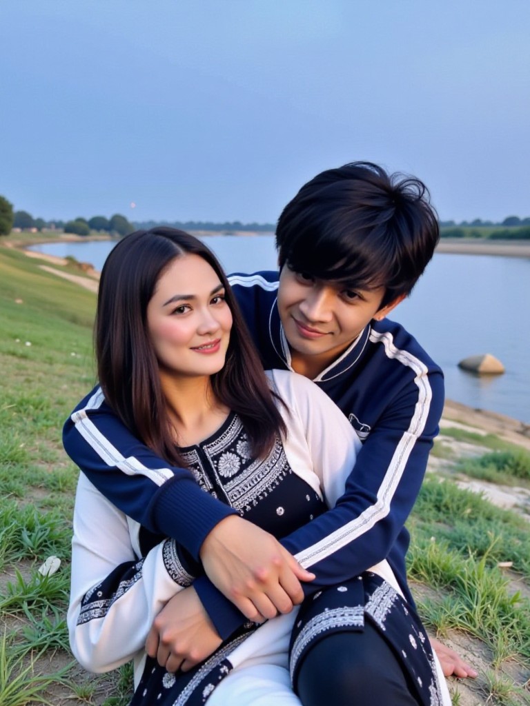 Couple by the river(remix) image