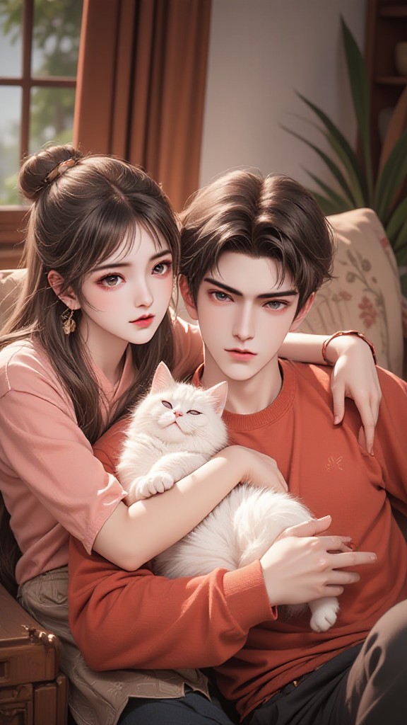 Couple's with a Lovely cat❤️video(remix) image